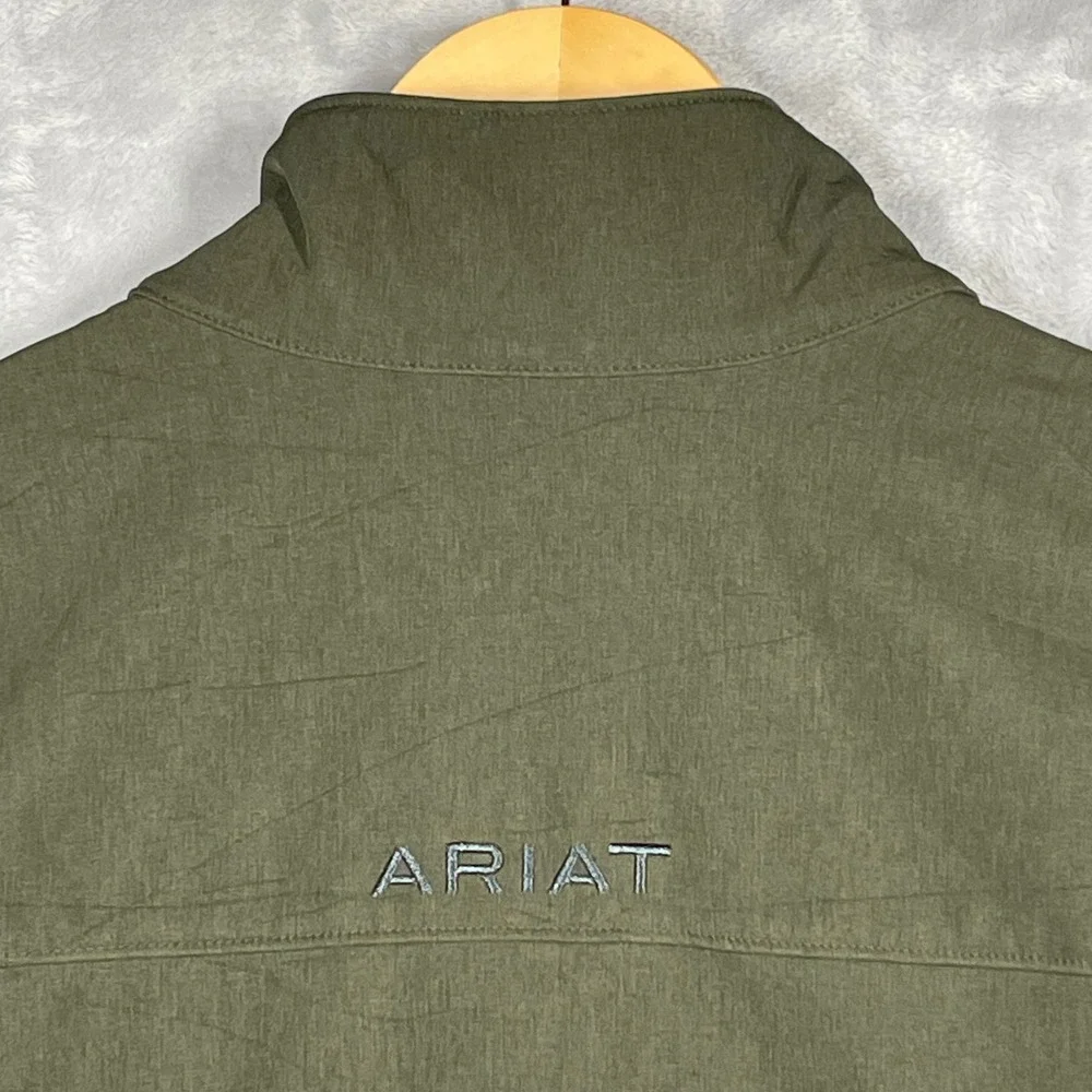 Ariat Mens 2.0 Soft Shell Vernon Softshell Jacket Green Water Resistant L Tall